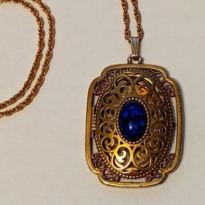 1973 Blue Lapis Avon Locket
